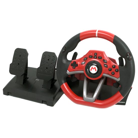 【中古】HORI　マリオカートレーシングホイール DX for Nintendo Switch　NSW-228 元箱あり