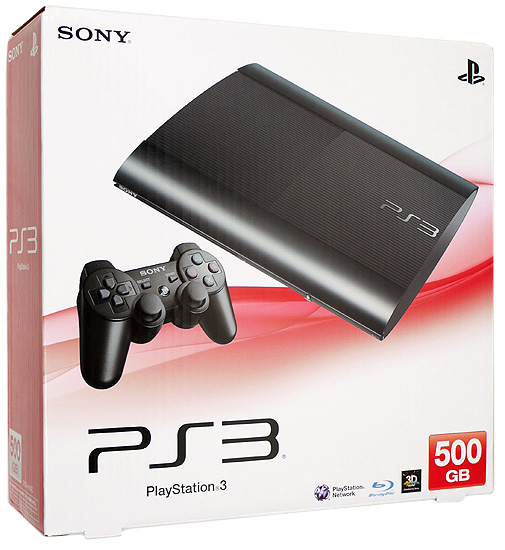 【中古】SONY　プレイステーション3 500GB ブラック CECH-4000C　訳あり 元箱あり
