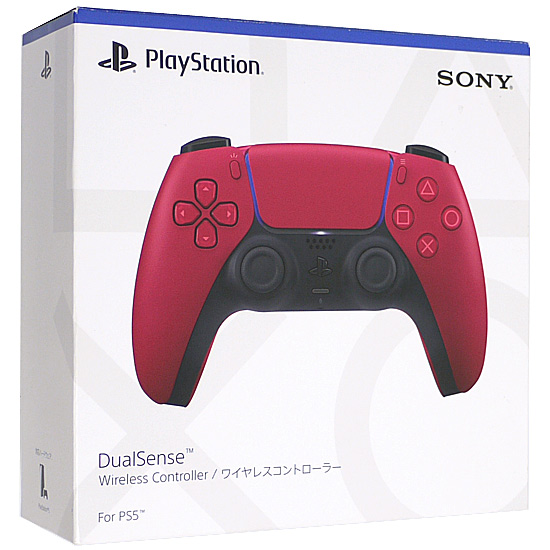 【中古】SONY　ワイヤレスコントローラー DualSense　CFI-ZCT1J02　コズミック レッド 元箱あり
