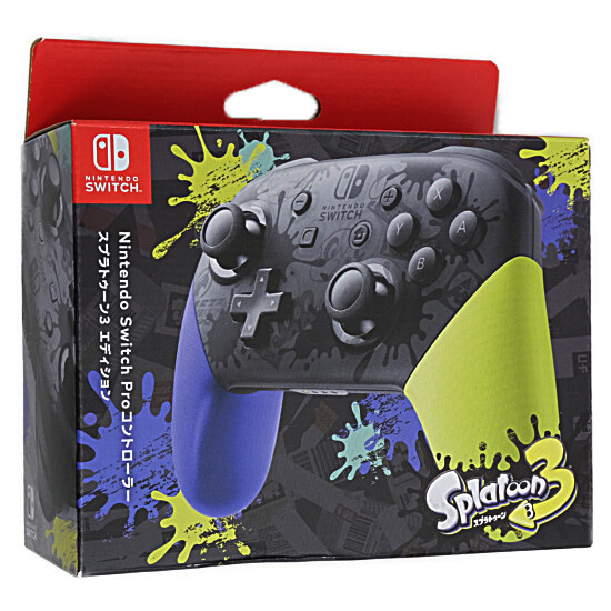 【中古】任天堂　Nintendo Switch Proコントローラー スプラトゥーン3エディション　HAC-A-FSSKT　未使用