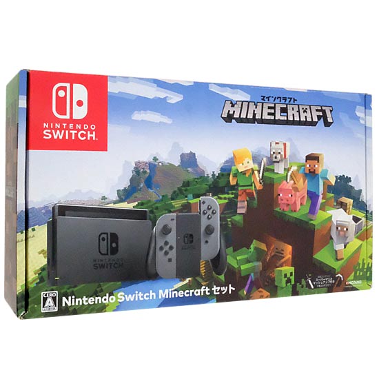 【中古】任天堂　Nintendo Switch Minecraft(マインクラフト)セット　液晶いたみ 元箱あり