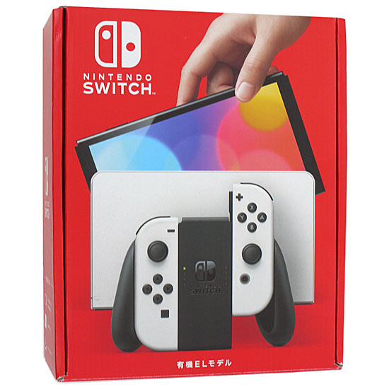 【中古】任天堂　Nintendo Switch 有機ELモデル　HEG-S-KAAAA　ホワイト　本体いたみ 元箱あり