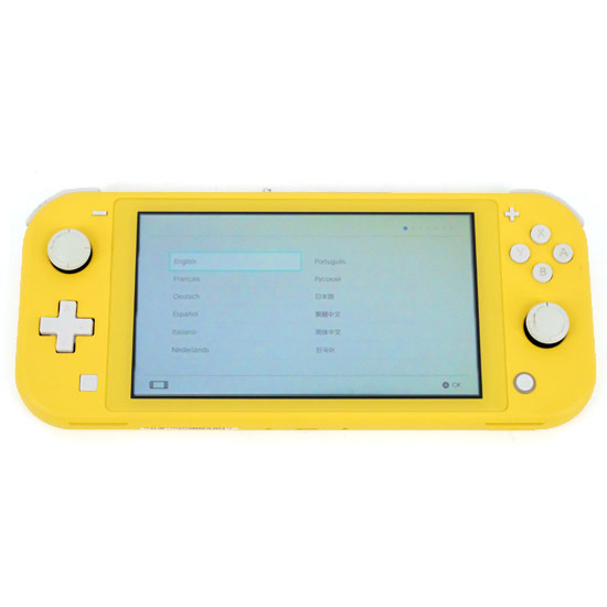 【中古】任天堂　Nintendo Switch Lite(ニンテンドースイッチ ライト)　HDH-S-YAZAA　イエロー　液晶画面いたみ
