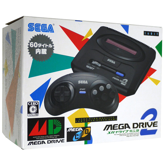 【中古】SEGA　メガドライブミニ2 ACアダプター同梱版　HAA-2525 元箱あり