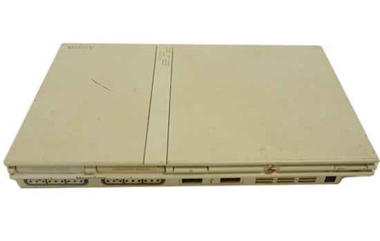 【中古】SONY　プレイステーション2 ホワイト SCPH-75000CW　本体のみ　本体いたみ