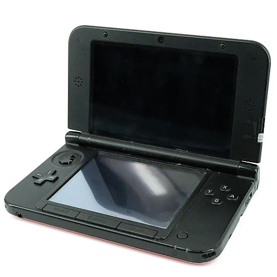 【中古】ニンテンドー3DS LL レッドXブラック　SPR-S-RKAA　本体のみ　本体・液晶画面いたみ
