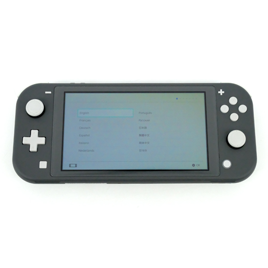 【中古】任天堂　Nintendo Switch Lite(ニンテンドースイッチ ライト)　HDH-S-GAZAA　グレー　本体のみ　液晶画面いたみ