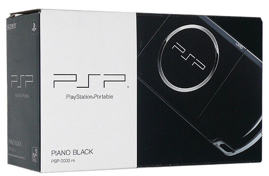 【中古】SONY　PSP ピアノ・ブラック PSP-3000 PB　バッテリーなし 元箱あり