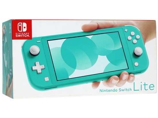 【中古】任天堂　Nintendo Switch Lite(ニンテンドースイッチ ライト)　HDH-S-BAZAA　ターコイズ　本体いたみ 元箱あり