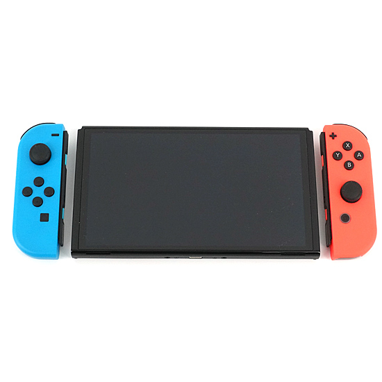 【中古】任天堂　Nintendo Switch 有機ELモデル　HEG-S-KABAA　ネオンブルー・ネオンレッド　ドックなし