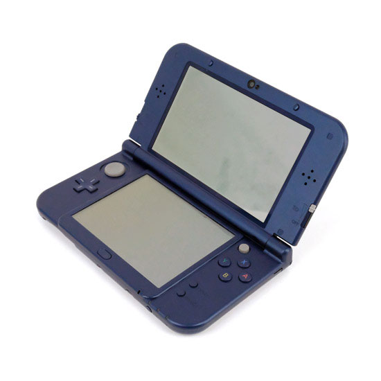 【中古】任天堂　Newニンテンドー3DS LL メタリックブルー　液晶画面黄ばみ