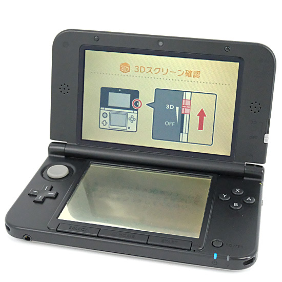 【中古】任天堂　ニンテンドー3DS LL シルバーXブラック　SPR-S-VKAA　液晶画面いたみ