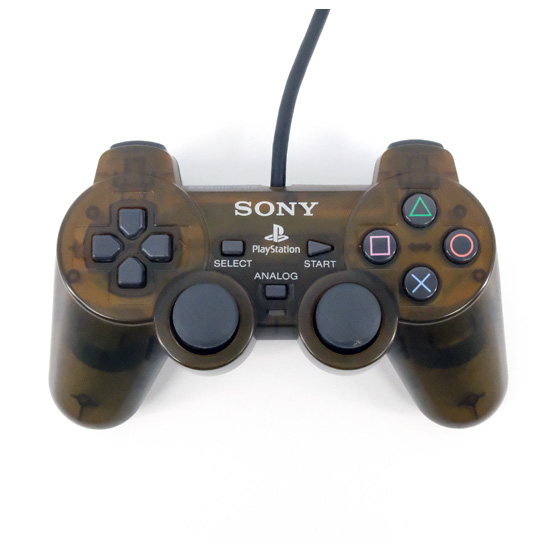 【中古】SONY　アナログコントローラ DUALSHOCK2　SCPH-10010BI　ゼン・ブラック　本体いたみ