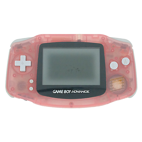 【中古】任天堂　ゲームボーイアドバンス　ミルキーピンク　本体・液晶画面いたみ　電池カバーなし