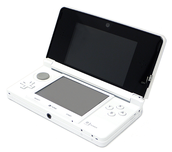 【中古】任天堂　ニンテンドー3DS アイスホワイト　CTR-S-WAAA　液晶画面いたみ