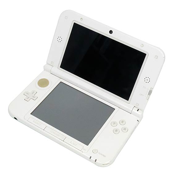 【中古】任天堂　ニンテンドー3DS LL ミントXホワイト　SPR-S-MAAA　本体のみ　液晶画面いたみ