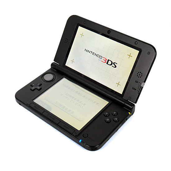 【中古】任天堂　ニンテンドー3DS LL ブルーXブラック　SPR-S-BKAA　液晶画面いたみ