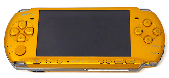 【中古】SONY　PSP ブライト・イエロー PSP-3000 BY　本体のみ