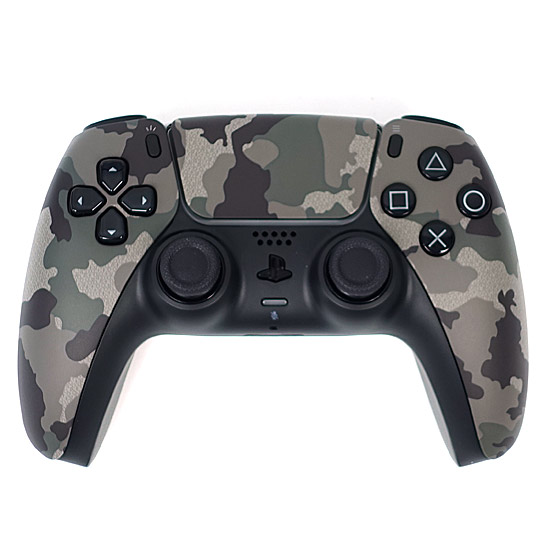 【中古】SONY　ワイヤレスコントローラー DualSense　CFI-ZCT1J06　グレー カモフラージュ　本体いたみ 元箱あり