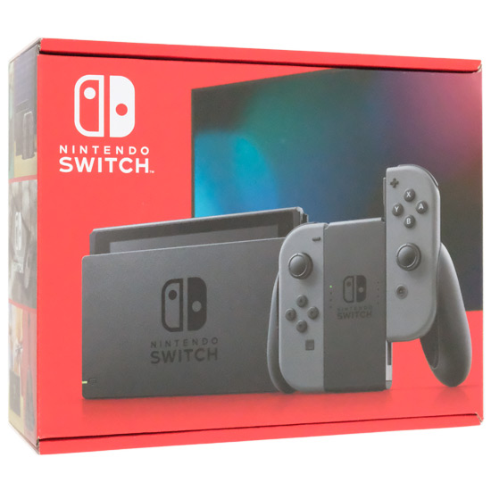 【中古】任天堂　Nintendo Switch バッテリー拡張モデル　HAD-S-KAAAH　グレー　展示品