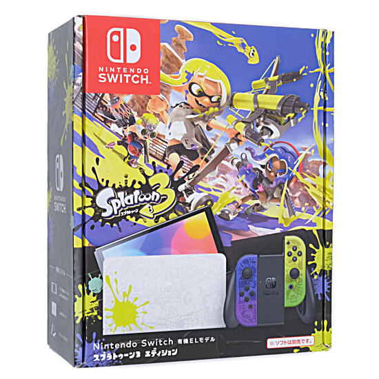 【中古】任天堂　Nintendo Switch 有機ELモデル スプラトゥーン3エディション　HEG-S-KCAAA　ドックなし 元箱あり