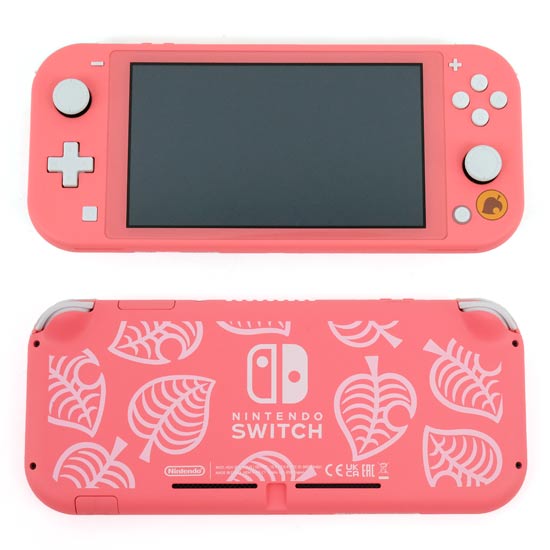 【中古】任天堂　Nintendo Switch Lite あつまれ どうぶつの森セット 〜しずえアロハ柄〜　HDH-S-PBZGB　本体のみ　本体いたみ