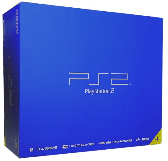 【中古】SONY　プレイステーション2　SCPH-50000　拡張ベイカバーなし・本体いたみ 元箱あり