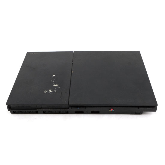 【中古】SONY　プレイステーション2 ブラック SCPH-90000CB　コントローラーなし・本体いたみ 元箱あり