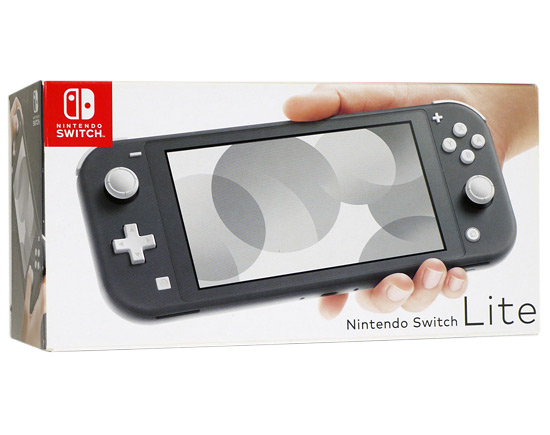 【中古】任天堂　Nintendo Switch Lite(ニンテンドースイッチ ライト)　HDH-S-GAZAA　グレー　スティック・液晶画面いたみ 元箱あり