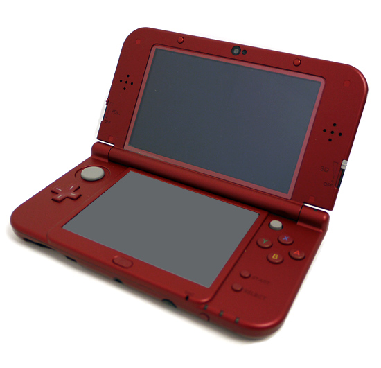 【中古】任天堂　Newニンテンドー3DS LL メタリックレッド　本体のみ　本体いたみ