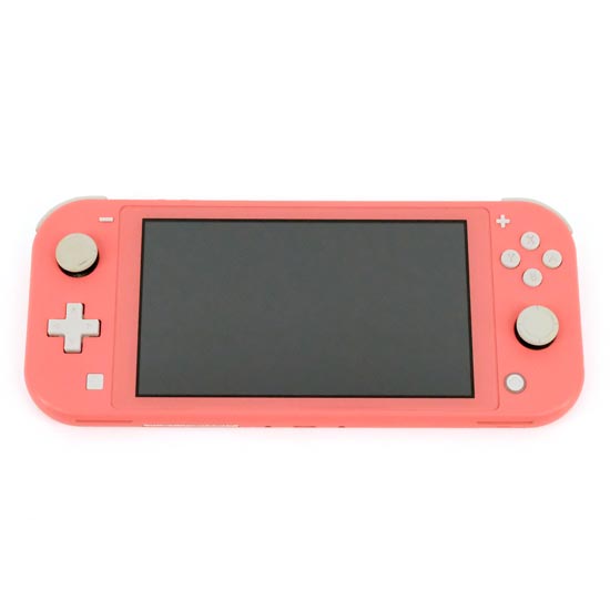 【中古】任天堂　Nintendo Switch Lite(ニンテンドースイッチ ライト)　HDH-S-PAZAA　コーラル　本体のみ　スティックゴムいたみ