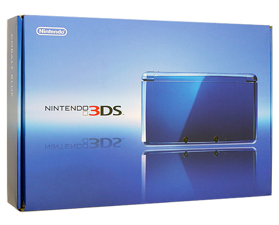 【中古】任天堂　ニンテンドー3DS コバルトブルー　CTR-S-BBAA　外箱・液晶画面いたみ 元箱あり
