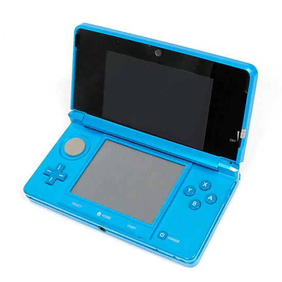 【中古】任天堂　ニンテンドー3DS ライトブルー　CTR-S-BDBA　ACアダプターなし