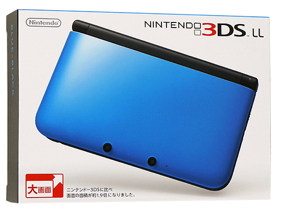【中古】任天堂　ニンテンドー3DS LL ブルーXブラック　SPR-S-BKAA　液晶画面いたみ 元箱あり