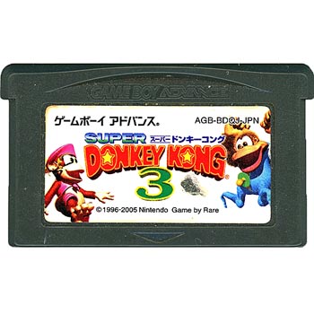 【中古】スーパードンキーコング3　GBA　　ソフトのみ　ラベルいたみ