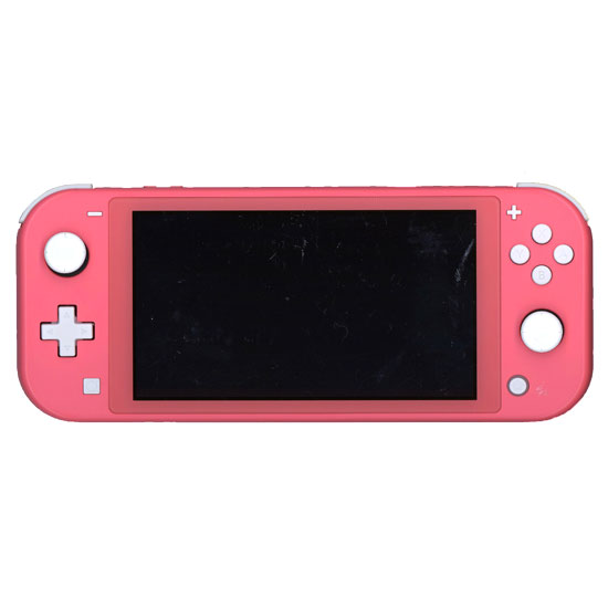 【中古】任天堂　Nintendo Switch Lite(ニンテンドースイッチ ライト)　HDH-S-PAZAA　コーラル　本体のみ　液晶画面いたみ