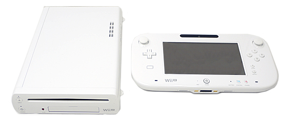 【中古】任天堂　Wii U PREMIUM SET shiro　32GB　本体・ゲームパッドのみ　本体・ゲームパッドいたみ