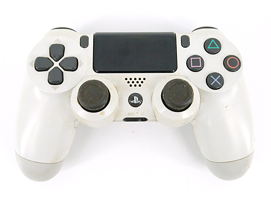 【中古】SONY★ワイヤレスコントローラー DUALSHOCK4★グレイシャー・ホワイト★CUH-ZCT2J13●訳あり☆