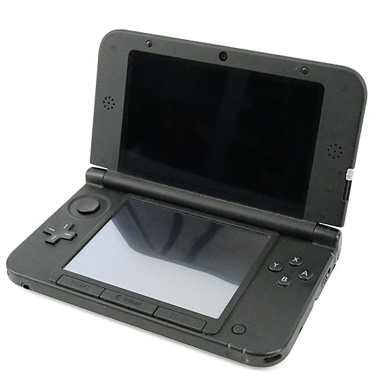【中古】任天堂　ニンテンドー3DS LL シルバーXブラック　SPR-S-VKAA　本体のみ　スライドパッドゴムなし