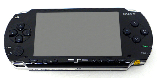 【中古】SONY　PSP ブラック　PSP-1000　本体のみ　液晶画面いたみ