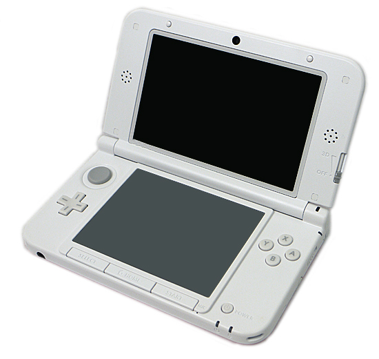 【中古】ニンテンドー3DS LL ピンクXホワイト　SPR-S-RAAA　本体のみ　本体・液晶画面いたみ