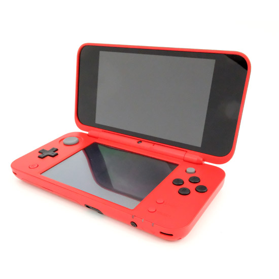 【中古】任天堂　Newニンテンドー2DS LL モンスターボールエディション　JAN-S-KCAA　本体・液晶画面いたみ