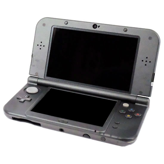 【中古】任天堂　Newニンテンドー3DS LL メタリックブラック　本体いたみ
