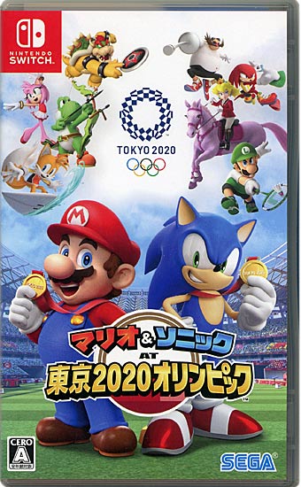 【中古】マリオ&ソニック AT 東京2020オリンピック　Nintendo Switch　説明書なし・カバー・ケースいたみ