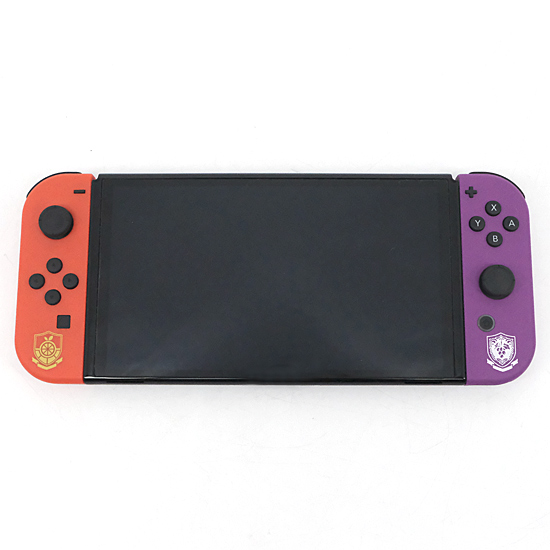 【中古】任天堂　Nintendo Switch 有機ELモデル　スカーレット・バイオレットエディション　HEG-S-KEAAA　ドックなし