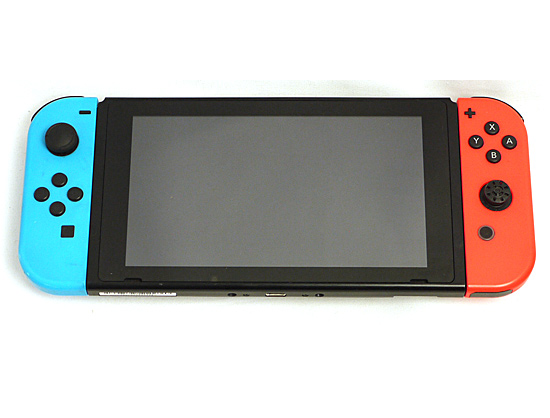 【中古】任天堂　Nintendo Switch　ネオンブルー/ネオンレッド　ドック・ゴムなし