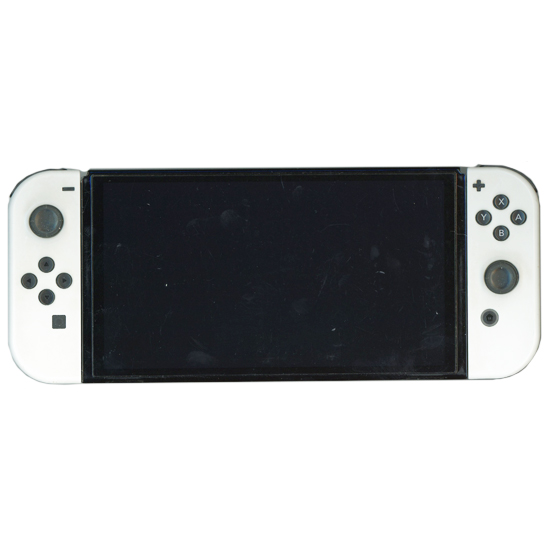 【中古】任天堂★Nintendo Switch 有機ELモデル★HEG-S-KAAAA★ホワイト●本体・Joy-Conのみ★液晶画面・Joy-Conいたみ★