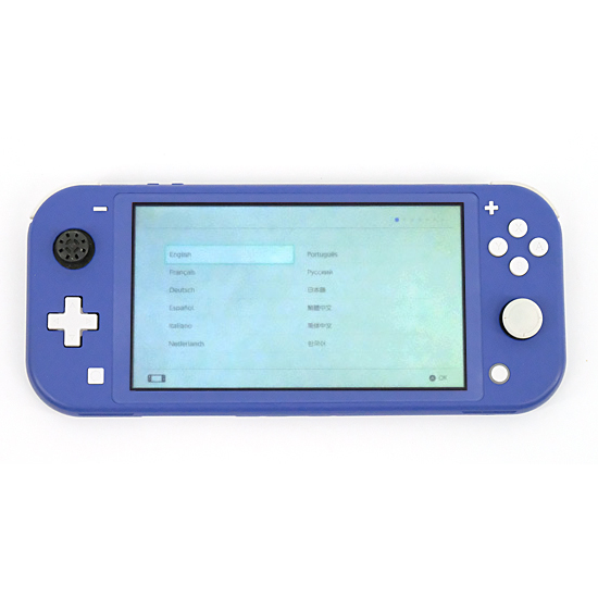 【中古】任天堂　Nintendo Switch Lite(ニンテンドースイッチ ライト)　HDH-S-BBZAA　ブルー　本体のみ　ゴムなし　液晶画面いたみ