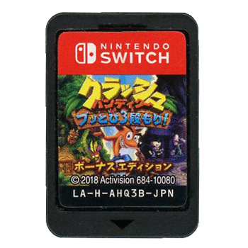 【中古】クラッシュ・バンディクー ブッとび3段もり! ボーナスエディション　Nintendo Switch　　ソフトのみ