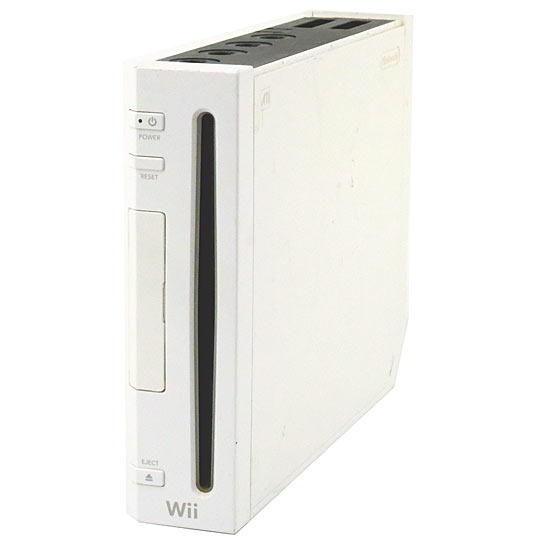 【中古】任天堂　家庭用ゲーム機 Wii [ウィー]　本体のみ　カバーなし・本体いたみ